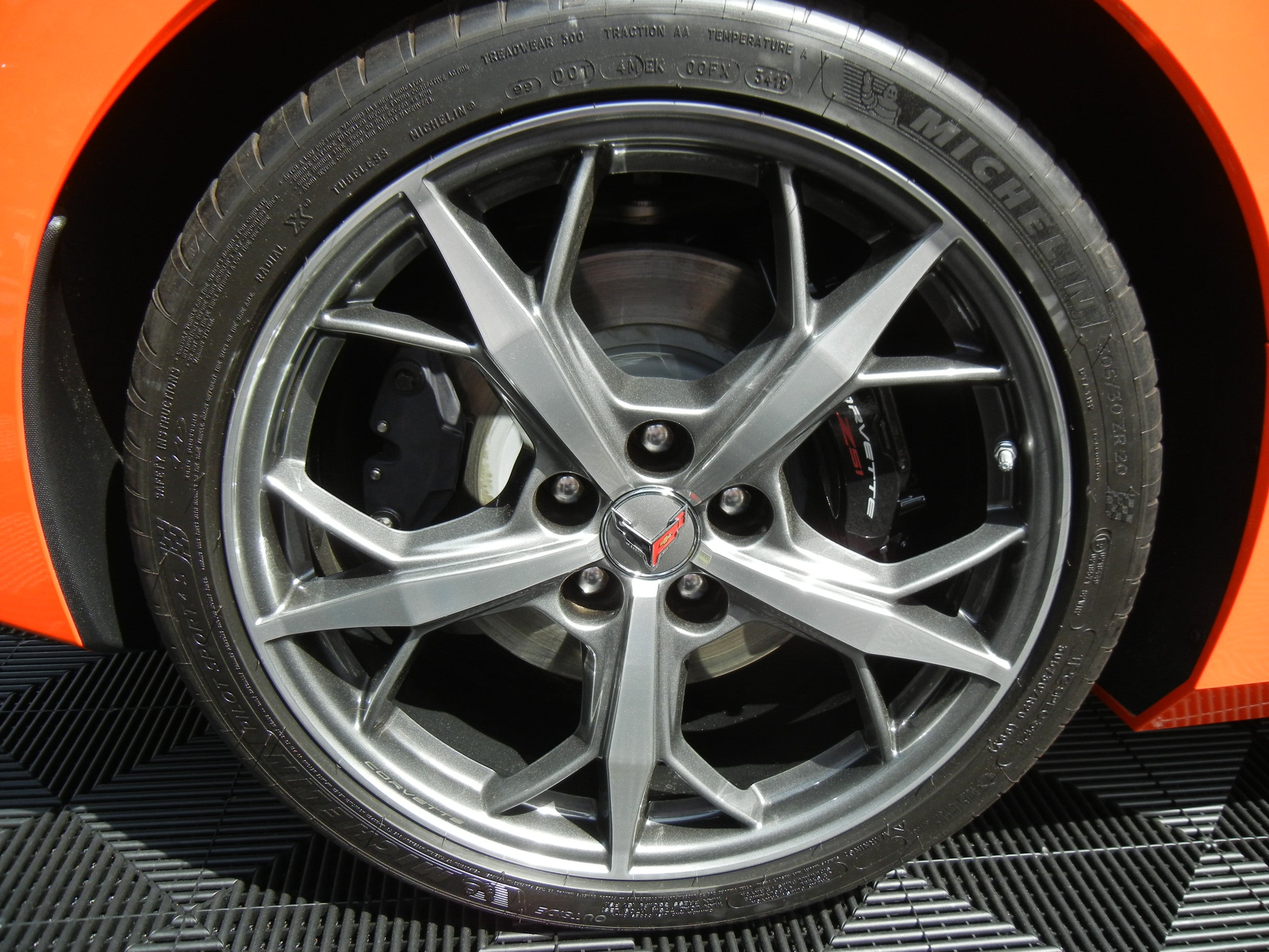 Corvette C8 Detail Poster modern sports car wall art
