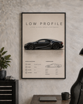 Bugatti Chiron Low Profile Poster