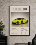 Lamborghini Huracan Street Poster