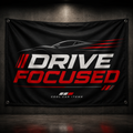 Drive Focused Garage Flag