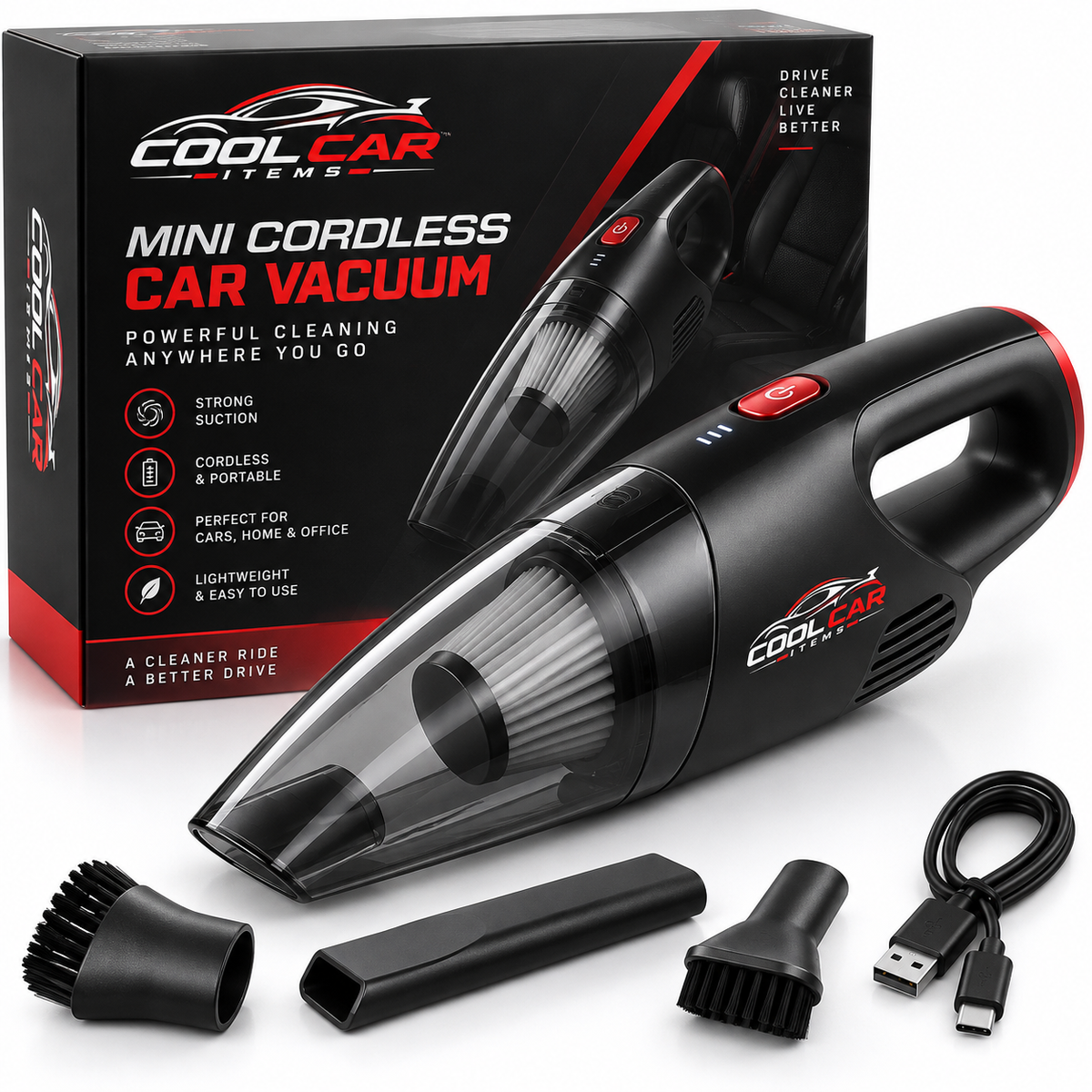 Mini Cordless Car Vacuum