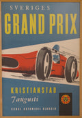Kristianstad Grand Prix 1955 Poster automotive wall poster